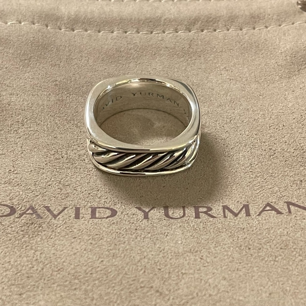 David Yurman Estate Mens Ring Sterling Silver Size 11 - Picture 2 of 6